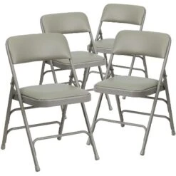 Flash Furniture 4 Pack HERCULES Series Curved Triple Braced & Double Hinged Upholstered Metal Folding Chair 26 Flash Furniture 4 Pack HERCULES Series Curved Triple Braced & Double Hinged Upholstered Metal Folding Chair -Furniture GUEST 2d8afbaf 4426 4d46 94a2 722c8c59aa83