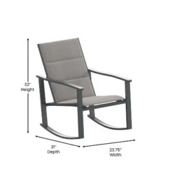 Flash Furniture Brazos 3 Piece Outdoor Rocking Chair Bistro Set With Flex Comfort Material And Metal Framed Glass Top Table -Furniture GUEST 2d94bb47 bbb3 412c b73a aed3244d25ad
