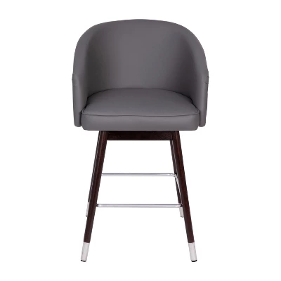 Flash Furniture Margo Commercial Grade Mid-Back Modern Barstool With Beechwood Legs And Curved Back - Set Of 2 10 Flash Furniture Margo Commercial Grade Mid-Back Modern Barstool With Beechwood Legs And Curved Back - Set Of 2 - Image 10