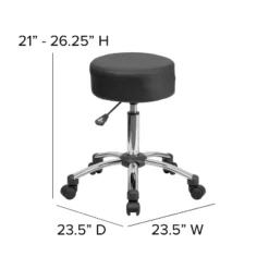 Flash Furniture Medical Ergonomic Stool With Chrome Base -Furniture GUEST 2e44b148 00b2 4754 b42f c02f4bde401c