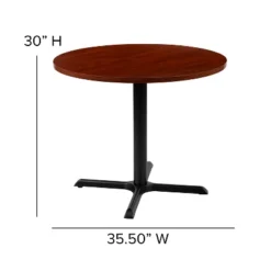 Flash Furniture 36" Round Multi-Purpose Conference Table In Cherry -Furniture GUEST 2e9586b1 f0e1 42bd 9f86 30ce3c14124e