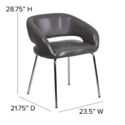 Flash Furniture Fusion Series Contemporary LeatherSoft Side Reception Chair With Chrome Legs 18 Flash Furniture Fusion Series Contemporary LeatherSoft Side Reception Chair With Chrome Legs -Furniture GUEST 2eec2a0a a975 4132 b026 2709eb0a8d85