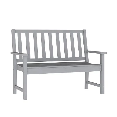 Flash Furniture Ellsworth Commercial Grade All Weather Indoor/Outdoor Recycled HDPE Bench With Contoured Seat 10 Flash Furniture Ellsworth Commercial Grade All Weather Indoor/Outdoor Recycled HDPE Bench With Contoured Seat - Image 10