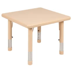 Flash Furniture 24" Square Plastic Height Adjustable Activity Table -Furniture GUEST 2febda5d 9433 44f6 9bf0 611f1c987b67