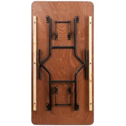 Flash Furniture 5-Foot Rectangular Wood Folding Banquet Table With Clear Coated Finished Top 14 Flash Furniture 5-Foot Rectangular Wood Folding Banquet Table With Clear Coated Finished Top -Furniture GUEST 316fbccf ca52 479d acbe 71867b136dfa