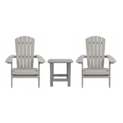 Flash Furniture 2 Pack Charlestown All-Weather Poly Resin Folding Adirondack Chairs With Side Table 25 Flash Furniture 2 Pack Charlestown All-Weather Poly Resin Folding Adirondack Chairs With Side Table -Furniture GUEST 31fe0e17 41d5 41a3 aee7 8f84df5966d2