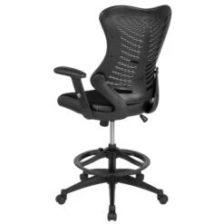 Flash Furniture High Back Designer Black Mesh Drafting Chair With LeatherSoft Sides And Adjustable Arms 14 Flash Furniture High Back Designer Black Mesh Drafting Chair With LeatherSoft Sides And Adjustable Arms -Furniture GUEST 33e745b9 8612 441e 8bfa 49da40a836aa