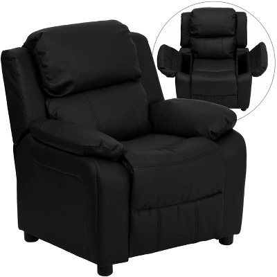 Flash Furniture Deluxe Padded Contemporary Kids Recliner With Storage Arms 20 Flash Furniture Deluxe Padded Contemporary Kids Recliner With Storage Arms - Image 20