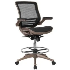 Flash Furniture Mid-Back Transparent Mesh Drafting Chair With Flip-Up Arms 29 Flash Furniture Mid-Back Transparent Mesh Drafting Chair With Flip-Up Arms -Furniture GUEST 3430a408 4680 428c 9f48 e5b1bbee2dcc