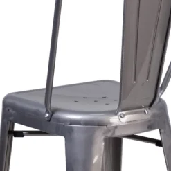 Flash Furniture 24'' High Clear Coated Indoor Counter Height Stool With Back -Furniture GUEST 343c814a 9fff 4bb5 a901 824d3fb5804b