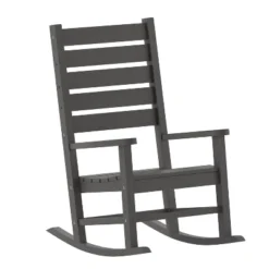 Flash Furniture Manchester Contemporary Rocking Chair, All-Weather HDPE Indoor/Outdoor Rocker -Furniture GUEST 34c2c64f db02 4fb4 8c11 9a34965d6489
