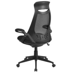 Flash Furniture Ivan High Back Black Mesh Executive Swivel Office Chair With Flip-Up Arms 14 Flash Furniture Ivan High Back Black Mesh Executive Swivel Office Chair With Flip-Up Arms -Furniture GUEST 34ee8805 4432 4920 afb8 5e91b560304e