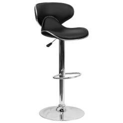 Flash Furniture Contemporary Cozy Mid-Back Vinyl Adjustable Height Barstool With Chrome Base 30 Flash Furniture Contemporary Cozy Mid-Back Vinyl Adjustable Height Barstool With Chrome Base -Furniture GUEST 354c3065 cef7 48f3 8b82 e182ba9c27d5