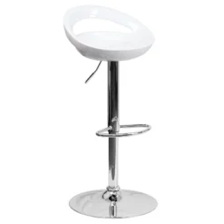 Flash Furniture Contemporary Plastic Adjustable Height Barstool With Rounded Cutout Back And Chrome Base 29 Flash Furniture Contemporary Plastic Adjustable Height Barstool With Rounded Cutout Back And Chrome Base -Furniture GUEST 3560401d 5ee5 4dc3 82cd 2011ac4c3541
