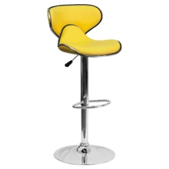 Flash Furniture Contemporary Cozy Mid-Back Vinyl Adjustable Height Barstool With Chrome Base 25 Flash Furniture Contemporary Cozy Mid-Back Vinyl Adjustable Height Barstool With Chrome Base -Furniture GUEST 35d2ac1b 246a 43b5 8152 23711b1366a1