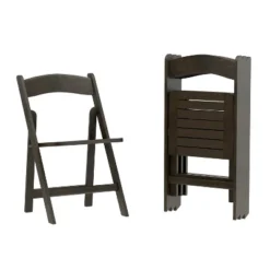 Flash Furniture Holden Commercial Grade Solid Wood Folding Dining Chair - Set Of 4 -Furniture GUEST 35f38c97 37f9 48bb aa40 039c56554278