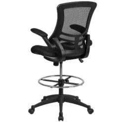 Flash Furniture Mid-Back Black Mesh Ergonomic Drafting Chair With Adjustable Foot Ring And Flip-Up Arms 20 Flash Furniture Mid-Back Black Mesh Ergonomic Drafting Chair With Adjustable Foot Ring And Flip-Up Arms -Furniture GUEST 360a6cb4 b502 4b20 8c53 e67afa130e6d