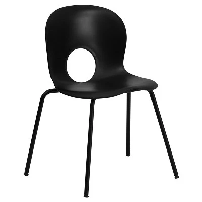 Flash Furniture HERCULES Series 770 Lb. Capacity Designer Plastic Stack Chair With Black Frame 11 Flash Furniture HERCULES Series 770 Lb. Capacity Designer Plastic Stack Chair With Black Frame - Image 11
