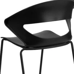 Flash Furniture HERCULES Series 440 Lb. Capacity Black Stack Chair -Furniture GUEST 37385eda 2271 4078 aa47 9c6454c787f1