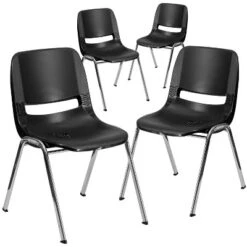 Flash Furniture 4 Pack HERCULES Series 440 Lb. Capacity Kid's Ergonomic Shell Stack Chair With 14" Seat Height -Furniture GUEST 3752129c 60e8 4fdc 8331 b528dfdbda52