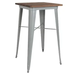 Flash Furniture 23.5" Square Metal Indoor Bar Height Table With Rustic Wood Top 9 Flash Furniture 23.5" Square Metal Indoor Bar Height Table With Rustic Wood Top -Furniture GUEST 376e3f25 3a61 4ddc a507 5ce6c970cc9d