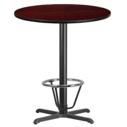 Flash Furniture 36'' Round Laminate Table Top With 30'' X 30'' Bar Height Table Base And Foot Ring -Furniture GUEST 37c6a541 6a8f 4e6b b08f a0777bae2658