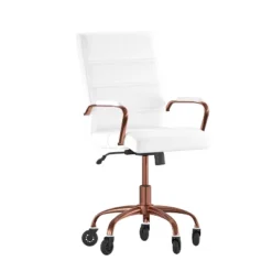 Flash Furniture Camilia Mid-Back Executive Swivel Office Chair With Arms, And Transparent Roller Wheels 24 Flash Furniture Camilia Mid-Back Executive Swivel Office Chair With Arms, And Transparent Roller Wheels -Furniture GUEST 38a08a0d 4ae4 4b68 be12 011391df3499