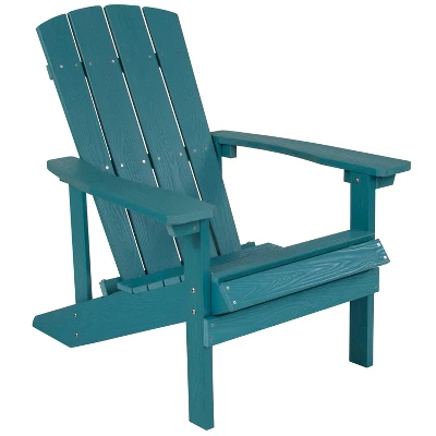 Flash Furniture Charlestown Commercial All-Weather Poly Resin Wood Adirondack Chair 14 Flash Furniture Charlestown Commercial All-Weather Poly Resin Wood Adirondack Chair - Image 14
