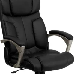 Flash Furniture Hansel High Back Folding Black LeatherSoft Executive Swivel Office Chair With Arms 12 Flash Furniture Hansel High Back Folding Black LeatherSoft Executive Swivel Office Chair With Arms -Furniture GUEST 39814f63 20b7 4dee ac32 3c43a8d39b24