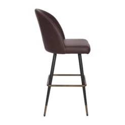 Flash Furniture Lyla Commercial Grade Modern Armless Barstools With Contoured Backrest, Steel Frame And Integrated Footrest - Set Of 2 -Furniture GUEST 3b08501d d1ef 4b6d a45e 1af1037598ca