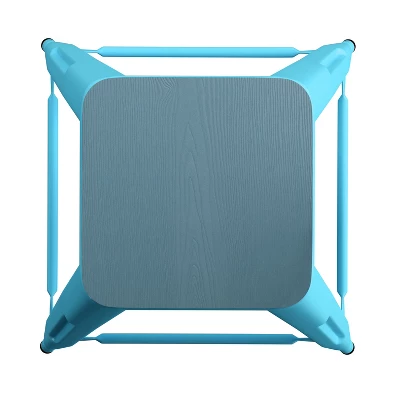 Flash Furniture Cierra Set Of 4 Commercial Grade 24" High Backless Metal Indoor Counter Height Stools With All-Weather Poly Resin Seats 9 Flash Furniture Cierra Set Of 4 Commercial Grade 24" High Backless Metal Indoor Counter Height Stools With All-Weather Poly Resin Seats - Image 9