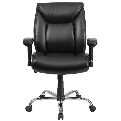 Flash Furniture HERCULES Series Big & Tall 400 Lb. Rated Swivel Ergonomic Task Office Chair With Deep Tufted Seating And Adjustable Arms 8 Flash Furniture HERCULES Series Big & Tall 400 Lb. Rated Swivel Ergonomic Task Office Chair With Deep Tufted Seating And Adjustable Arms - Image 8