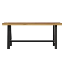Flash Furniture All Weather Commercial Acacia Wood Top Patio Table With Metal Base-Natural/Black 16 Flash Furniture All Weather Commercial Acacia Wood Top Patio Table With Metal Base-Natural/Black -Furniture GUEST 3bae5c70 0f28 4209 81e5 f9251fd355b2