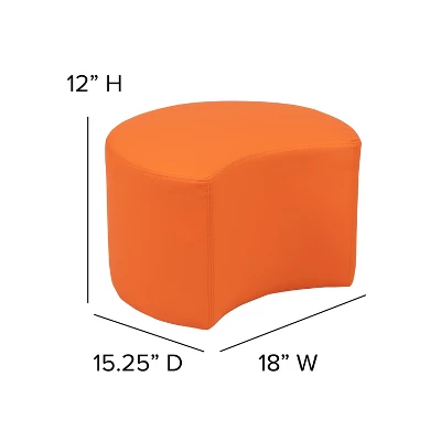 Flash Furniture Soft Seating Flexible Moon For Classrooms And Daycares - 12" Seat Height 6 Flash Furniture Soft Seating Flexible Moon For Classrooms And Daycares - 12" Seat Height - Image 6