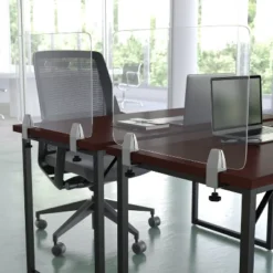 Flash Furniture Clear Acrylic Desk Partition (Hardware Included)