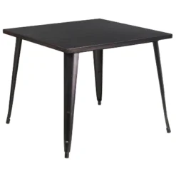 Flash Furniture Commercial Grade 35.5" Square Metal Indoor-Outdoor Table -Furniture GUEST 3c0de8d1 adf4 4a61 8836 5ca1c76e6022