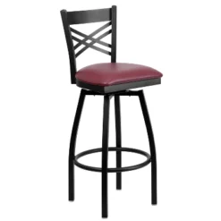 Flash Furniture Black ''X'' Back Swivel Metal Barstool -Furniture GUEST 3c2fd46d b349 4059 b1fa 9947aa90c804