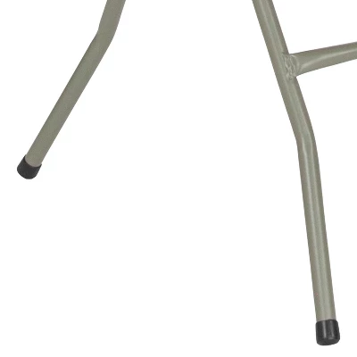 Flash Furniture 1.95-Foot Square Brown Rattan Plastic Folding Table 6 Flash Furniture 1.95-Foot Square Brown Rattan Plastic Folding Table - Image 6