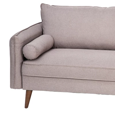 Flash Furniture Evie Mid-Century Modern Sofa With Fabric Upholstery & Solid Wood Legs 5 Flash Furniture Evie Mid-Century Modern Sofa With Fabric Upholstery & Solid Wood Legs - Image 5