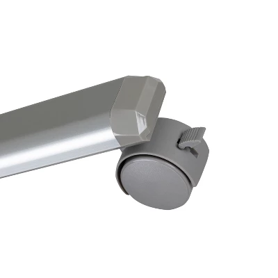 Flash Furniture Transparent Acrylic Mobile Partition With Lockable Casters, 72"H X 36"L 6 Flash Furniture Transparent Acrylic Mobile Partition With Lockable Casters, 72"H X 36"L - Image 6