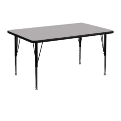 Flash Furniture 30''W X 48''L Rectangular Thermal Laminate Activity Table - Height Adjustable Short Legs -Furniture GUEST 3f088a5d c3ec 4a1a 8918 ac81f3d167e5