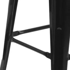 Flash Furniture 30" High Backless Metal Barstool With Square Wood Seat -Furniture GUEST 3f36378d 3e53 4c6d 9a85 f576f58827ff