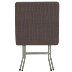 Flash Furniture 1.95-Foot Square Brown Rattan Plastic Folding Table 15 Flash Furniture 1.95-Foot Square Brown Rattan Plastic Folding Table -Furniture GUEST 403dac2d edfd 4b2a 97e4 e26008f5553a