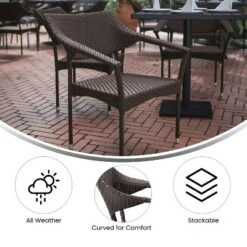 Flash Furniture Jace Set Of 4 Commercial Grade Stacking Patio Chairs, All Weather PE Rattan Wicker Patio Dining Chairs 16 Flash Furniture Jace Set Of 4 Commercial Grade Stacking Patio Chairs, All Weather PE Rattan Wicker Patio Dining Chairs -Furniture GUEST 405f07c9 c063 4eb1 995c de6e8e3118d1
