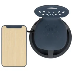 Flash Furniture Dark Gray Mobile Desk Chair With 360 Degree Tablet Rotation And Under Seat Storage Cubby -Furniture GUEST 41cac041 a816 4af0 92ca 870073fd741e