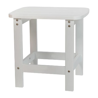 Flash Furniture Charlestown All-Weather Poly Resin Wood Commercial Grade Adirondack Side Table 8 Flash Furniture Charlestown All-Weather Poly Resin Wood Commercial Grade Adirondack Side Table - Image 8