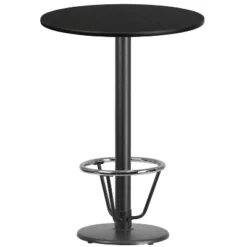Flash Furniture 30'' Round Laminate Table Top With 18'' Round Bar Height Table Base And Foot Ring 8 Flash Furniture 30'' Round Laminate Table Top With 18'' Round Bar Height Table Base And Foot Ring -Furniture GUEST 42bb4cf5 fa1e 436c b362 ccd78b10f13e