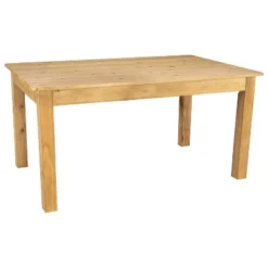 Flash Furniture 60" X 38" Rectangular Solid Pine Farm Dining Table -Furniture GUEST 42fca3ac 0584 4a2a 8782 1be339b6ca7b