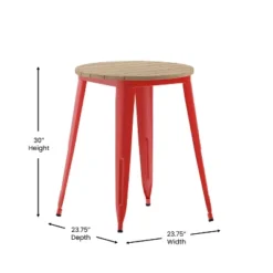 Flash Furniture Declan Commercial Grade Indoor/Outdoor Dining Table, 23.75" Round All Weather Poly Resin Top With Steel Base 17 Flash Furniture Declan Commercial Grade Indoor/Outdoor Dining Table, 23.75" Round All Weather Poly Resin Top With Steel Base -Furniture GUEST 432b4b3d 22dd 4821 a54f d32003ede286
