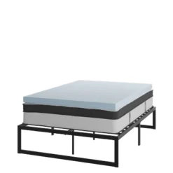 Flash Furniture 14 Inch Metal Platform Bed Frame With 12 Inch Pocket Spring Mattress In A Box And 3 Inch Cool Gel Memory Foam Topper 32 Flash Furniture 14 Inch Metal Platform Bed Frame With 12 Inch Pocket Spring Mattress In A Box And 3 Inch Cool Gel Memory Foam Topper -Furniture GUEST 44abbc70 3035 4edb 8e85 43888c0f2fd5